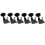 Musiclily Basic R15A 6 inline Full Sealed Tuners Tuning Pegs Keys Black 1