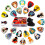 Guitar Picks 24 Pcs,Medium Guitar Pick Variety Pack with Pick Holder(Cat-2) 1