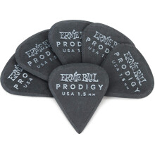 Ernie Ball 1.5 mm Black Sharp Prodigy Picks 6-pack