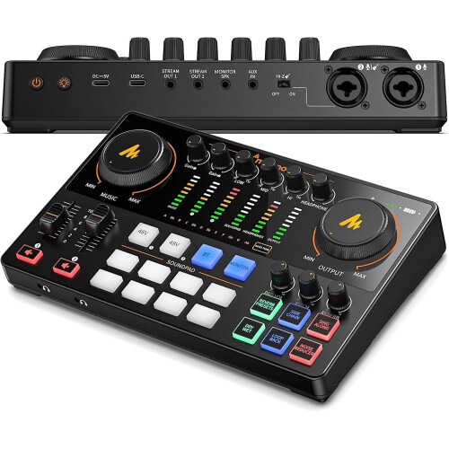 MAONO E2 Gen2 Podcast Equipment Bundle Audio Interface Mixer