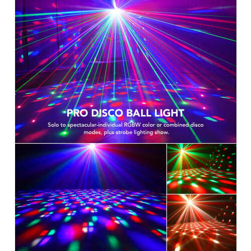 KeoBin 4 in 1 DJ Lights with Stand，Light Show with Extra-Wide Coverage 2
