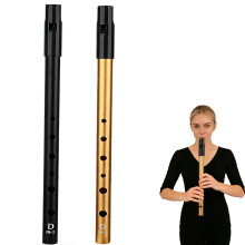 2pcs Tin Whistle,Irish Tin Whistle D Six-Hole Penny Whistles For Wind Instrument Beginners Intermediate And Expert Band Performances(Gold Silvery)