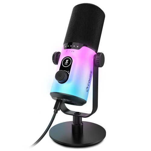 FDUCE D20 Dynamic XLR/USB Gaming Microphone with Desktop Stand