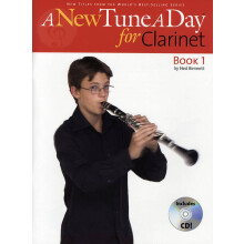 A New Tune A Day for Clarinet - Book 1 | Beginner Clarinet Method Sheet Music with Audio for Students | Technique Tone Reading Skills Home Practice L