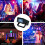 WIOSOUL Mini Strobe Light,DJ Disco LED Party Effect Lamp (White) 3