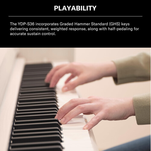 Yamaha YAMAHA ARIUS YDP-S36 Digital Piano, White Birch 2