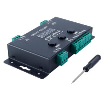 Fasizi DMX512 Decoder and SPI Pixel Controller, Supports WS2811 WS2812B SK6812 APA102 LPD8806 UCS1903 RGBWW Strip, 1024 Pixels, DC 5V-24V