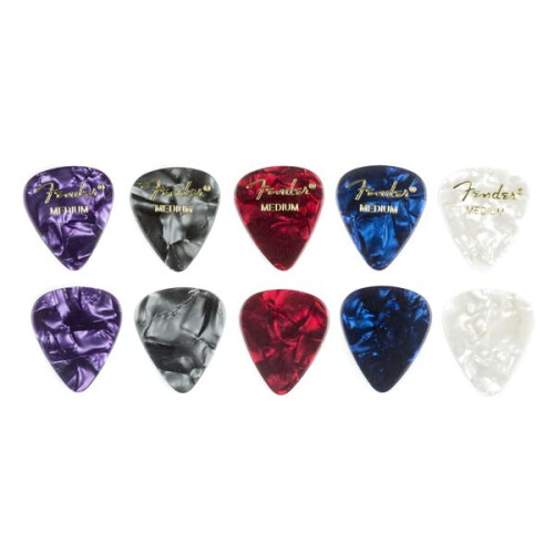 Fender Fender 351 Shape Classic Picks, Thin, Guitar & Bass Plectrums, 12x 1