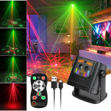 URAQT Disco Party Lights, Sound Activated DJ Disco Strobe Light 120 Effects