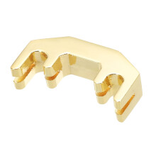 sourcing map Metal Violin Mute Violin Silence Golden for Fiddle 4/4, 3/4, 1/2 Violin Volume Control Practice
