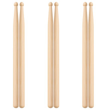 3 Pairs Drum sticks 5A, Modern Drumsticks for Drums