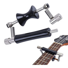 Guitar Slide Capo, Metal Rolling Capo for Acoustic & Electric Guitars - Easy Single-Handed Adjustable with Rubber Grip - Fits Ukulele/Bass