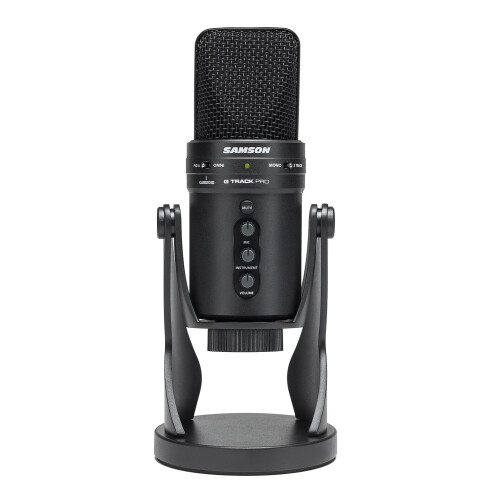 Samson Samson G-Track Pro - Professional USB Microphone with Audio Interface - Black