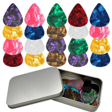 Guitar Picks, 36 Pcs, 3 Different Thickness, Colorful Celluloid