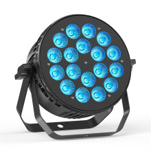 18 x10 W RGBW Led Par Light, LED Stage spotlights with DMX512, 4/8CH Sound Activated, auto, Strobe Light，Master-Slave Mode for Wedding Stage Beams K