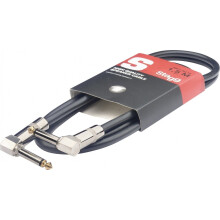 Stagg S-Series Speaker Cable - 1.5m (5ft) 16GA Angled Jack to Angled Jack