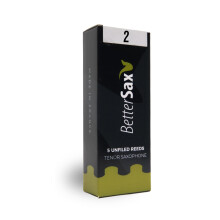 BetterSax Tenor Saxophone Jazz Cut Reeds, Strength 2.0 (Pack of 5)- Perfect for Jazz Performances & Practice Sessions