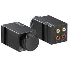 Cubilux Passive RCA Volume Controller with ALPS RK27 Bass Knob