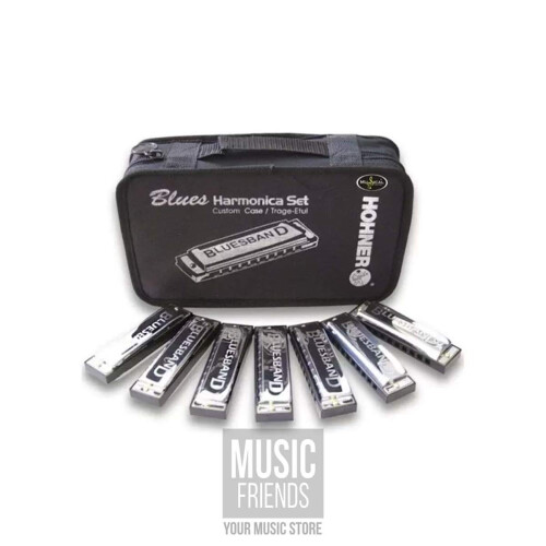 Hohner 1501/7 Bluesband 7 Pack Harmonicas with Case 2