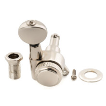 Musiclily Pro R18K-02 Single 18:1 Sealed Locking Bass Side Tuner Nickel