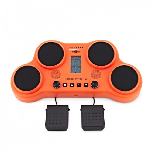 VISIONPAD-6 Tabletop Electronic Drum Kit 4 Pads, 2 Pedals and Drumsticks 1