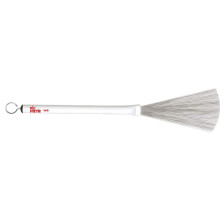 Vic FIrth - Jazz Drum Brushes - Retractable - Heavy Gauge Wire - White Plastic Handle