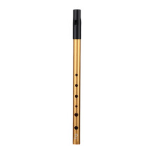 ZenithQuest Irish Tin Whistle in Key of D, 6-Hole Aluminium Penny Whistle with Gold Finish, Traditional Wind Instrument for Beginners to Advanced Pla