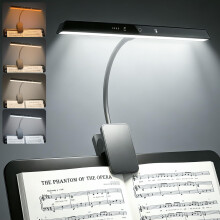 BrightArk Music Stand Light Clip on, Rechargeable Piano Lamp 4 Colors