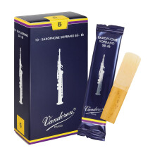Vandoren Traditional Soprano saxophone reeds, box of 10 - Strength 5