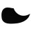 FLEOR Acoustic Guitar Pickguard Comma Shape Self-adhesive Celluloid Material Scratch Plate，Black 4