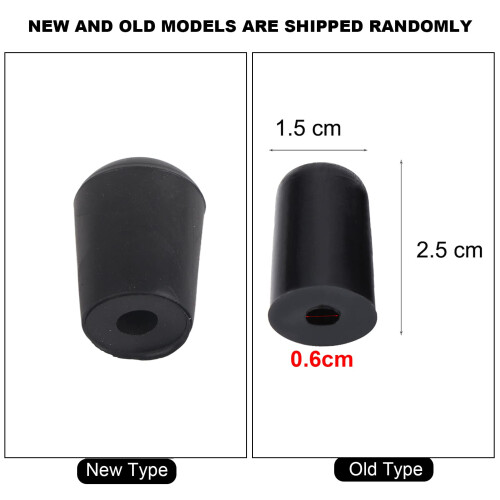 Cello Non-Slip Cap, 4Pcs Black Rubber Tip for Cello Endpin Instrument Protector 2