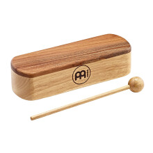 Meinl Percussion Professional Wood Block - Large Percussion Instrument Incl. Wooden Beater - With Rosewood Striking Surface - Siam Oak, Natural (PMWB