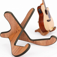 Guitar Stand Wood Thickened Universal, X-Frame Sturdy Instrument Stand
