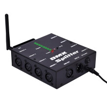 Lixada DMX512 Wireless Lighting Signal Amplifier XLR DMX Splitter Distributor Signal Decoder 8-Channel Signal Output for KTV Lighting Bar Lighting We