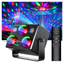 Disco Lights Party Light,Sound Activated Disco Ball Lights for Party,3 Disco Balls 2 LED DJ Light Galaxy Light Projector for Home DJ Disco Party Danc