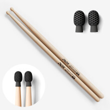 Drum sticks with Silicone Tips, American Hickory Drumsticks, Drum sticks for Drum set or Electronic Drums, Wooden Drum stick, Consistent Weight and P