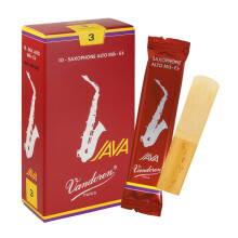 Vandoren Java RED Alto Saxophone Reeds - Box of 10 - Strength 3