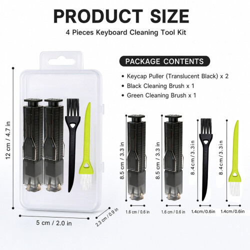 Keycap Puller, Keyboard Key Remover, 4-Piece Cleaning Tool Set 1