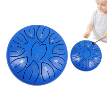 Rain Drum for Outdoor Garden, Steel Tongue Drum Rain Chime, 11 Notes 6 Inch Ch-akra Drum for Rain, Steel Tongue Drum, Rain Bell, Musical Instrument t