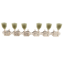 Wilkinson 3L3R 15:1 Ratio Deluxe Vintage Tuners Tuning Pegs Keys Nickel