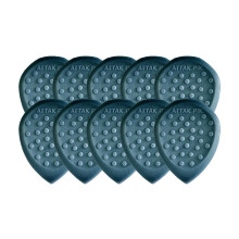 Acoustik Attak STEALTH III XL Structured Guitar Pick - large Beveled Guitar Pick, Unique Tone, No-Slip Grip (10 Pack, Cobalt)