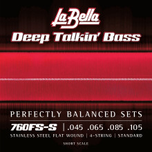 La Bella 760FS-S Deep Talkin' Bass Flats - Standard 45-105, Short Scale