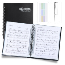 Musfunny A4 Sheet Music Folder: 80 Pages Music File Folder 40 Pockets