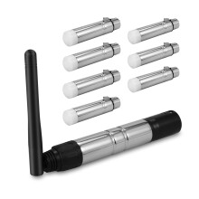 Lixada 8PCS DMX512 Transmitter Receiver DMX Dfi DJ 2.4G Wireless Controller Kit Portable ISM Wireless for Party DJ Show Club Disco KTV Stage Light Li