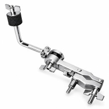 AIAS Splash Cymbal Mount Clamp for Drums, Adjustable Cymbal Holder with Rotating 1/2-Inch L-Rod, 8mm Thread and Memory Lock, Fits 5/8–1 1/4 Inch Dru