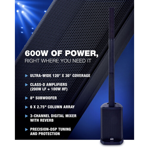 ALTO TS108C 600W Powered Column Array PA Speaker 1