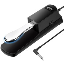 JOYO Sustain Pedal for Keyboard Piano Universal Metal Foot Controller with Polarity Switch 5ft Cable for Digital electric Piano MIDI Synthesizer (SP-