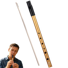 Tin Whistle, D Authentic Irish Penny Whistle, Six-Hole Penny Whistles, with a Recorder Cleaning Rod, for Beginners Intermediates Expert Band Performa