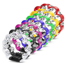 Flexzion Flower Tambourine - 8 Inch Handheld Percussion Instrument w/Metal Jingles & Ergonomic Grip - Small Tambourines for Adults, Kids, Church, Par