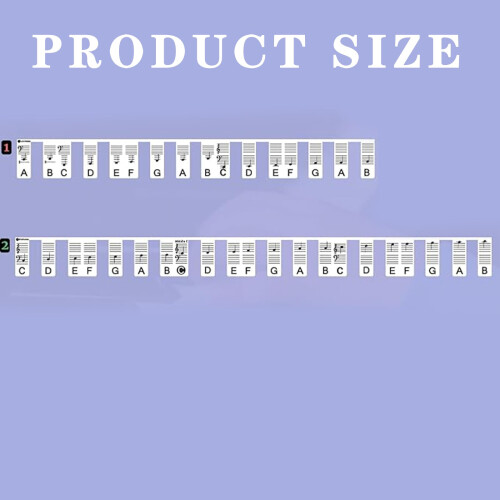 Piano Keyboard Stickers,Removable Silicone Strips for 61 Keyboard 1